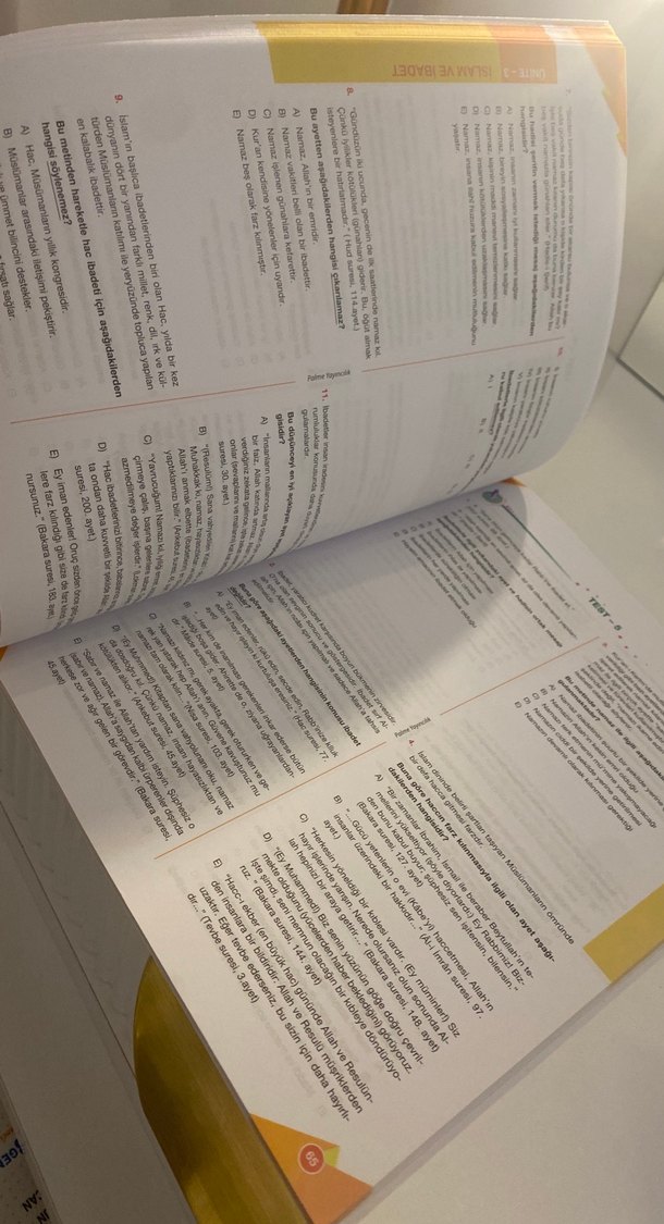 Din Kültürü ve Ahlak Bilgisi 9. Sınıf Soru Kitabı - Görsel 3