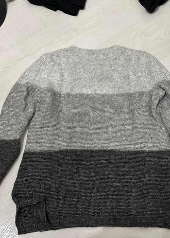 Gri Örgü Kadın Kazak - Görsel 3