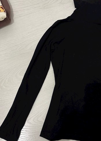 Siyah Kadın Boğazlı bluz - Görsel 2