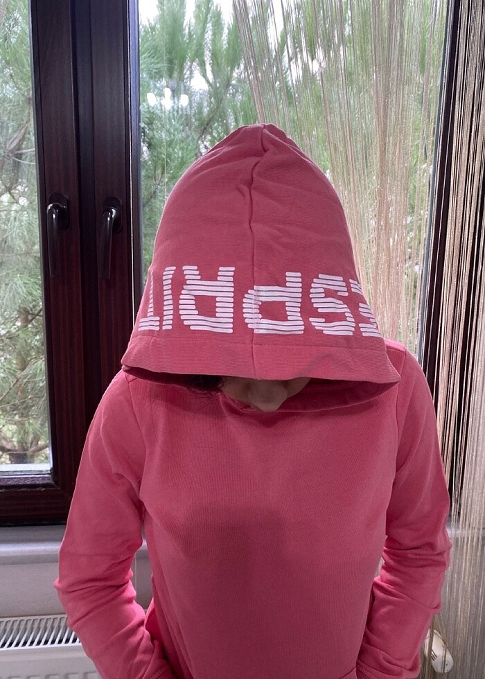 Pembe sweatshirt - Görsel 3