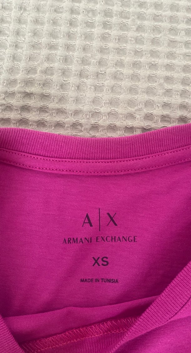 Pembe Armani kadın Tişört - Görsel 3