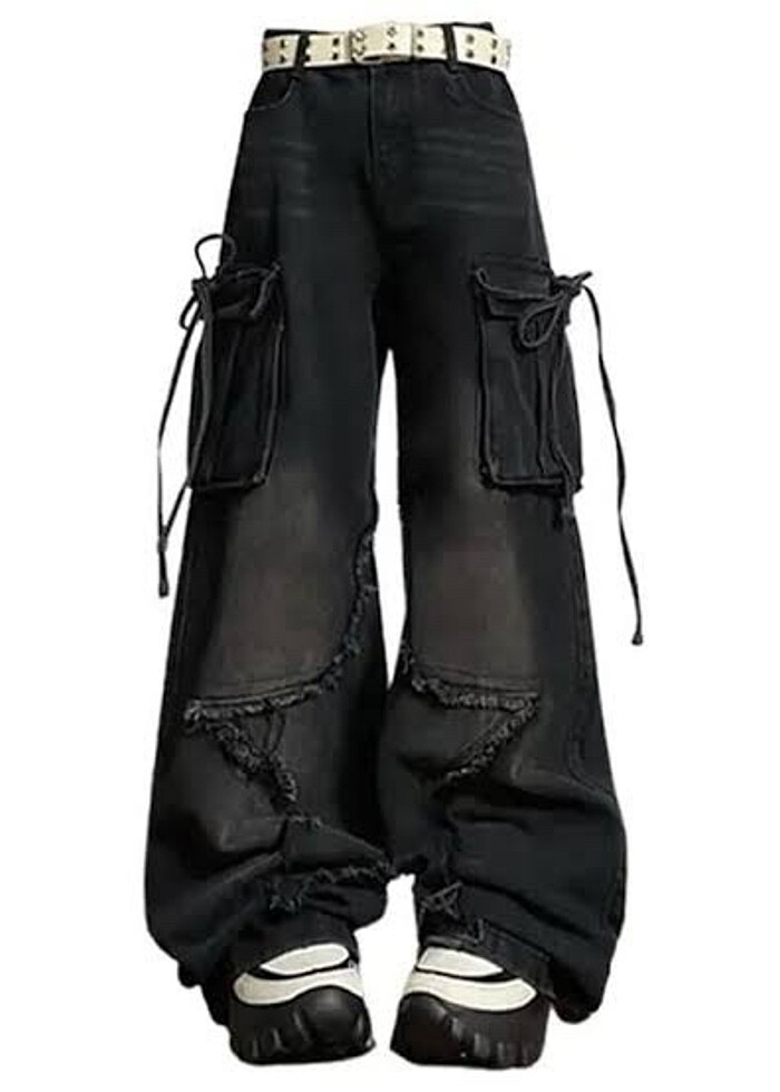 vintage baggy kot pantolon - Görsel 2