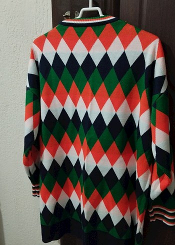 Renkli Desenli  Kadın Kazak - Görsel 2