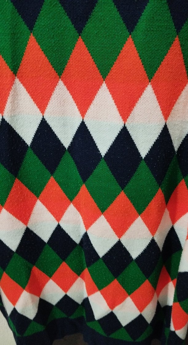 Renkli Desenli  Kadın Kazak - Görsel 4