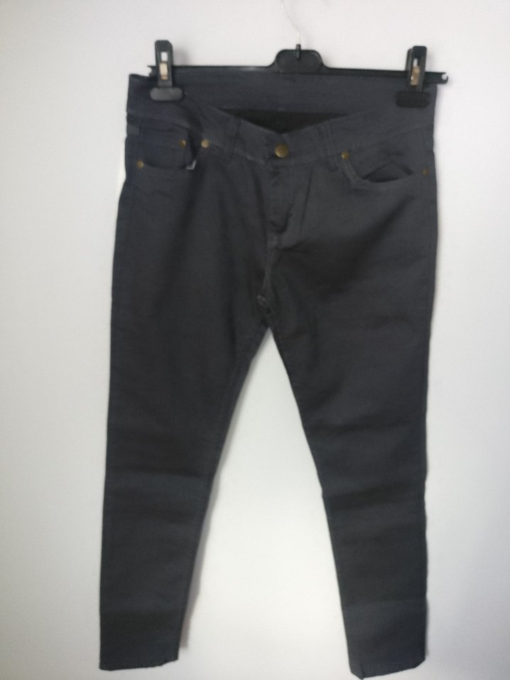 Siyah Kemerli Kadın Kot Pantolon - Görsel 3