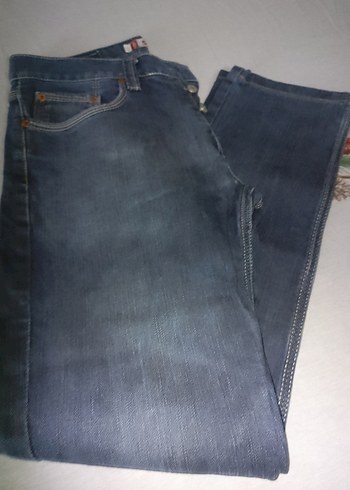Gri Bayan Denim Pantolon Regular Fit - Görsel 5