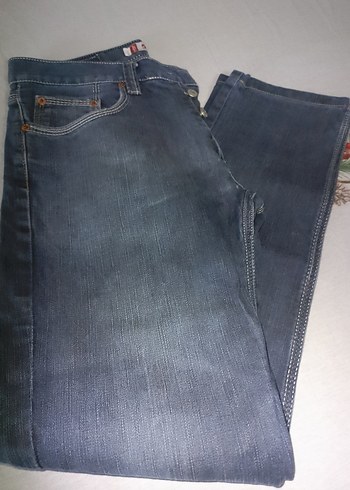 Gri Bayan Denim Pantolon Regular Fit - Görsel 6