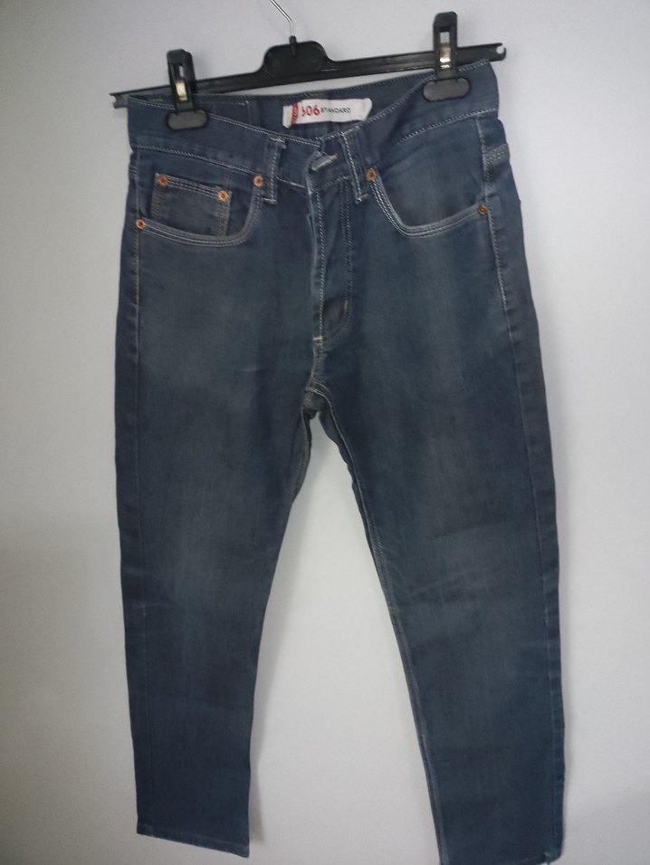 Gri Bayan Denim Pantolon Regular Fit - Görsel 3