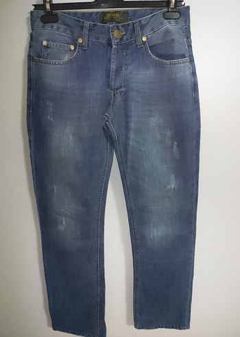 Bayan Lacivert Regular Fit Denim Jean - Görsel 2