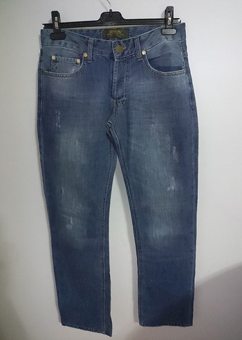 Bayan Lacivert Regular Fit Denim Jean - Görsel 5