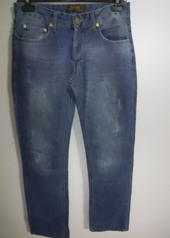 Bayan Lacivert Regular Fit Denim Jean - Görsel 4
