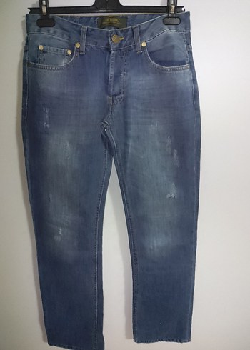 Bayan Lacivert Regular Fit Denim Jean - Görsel 3
