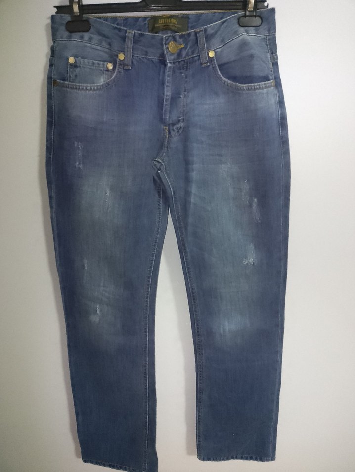 Bayan Lacivert Regular Fit Denim Jean - Görsel 2
