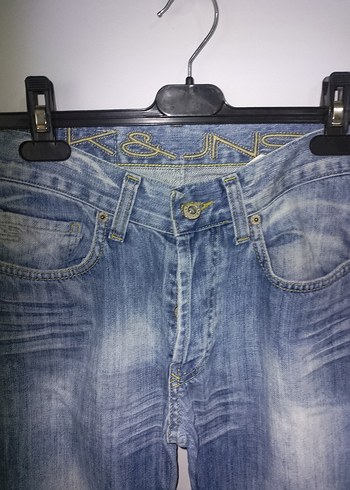Kadın Mavi Denim Kemerli Midi Jean - Görsel 4