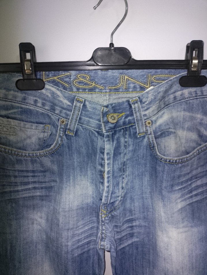 Kadın Mavi Denim Kemerli Midi Jean - Görsel 4