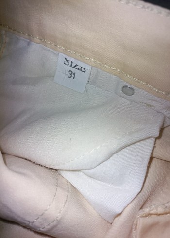 Beyaz Pamuk Kadın Kumaş Pantolon - Görsel 8