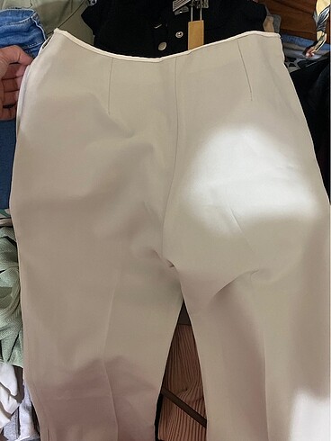 38 Beden Beyaz kumaş pantolon