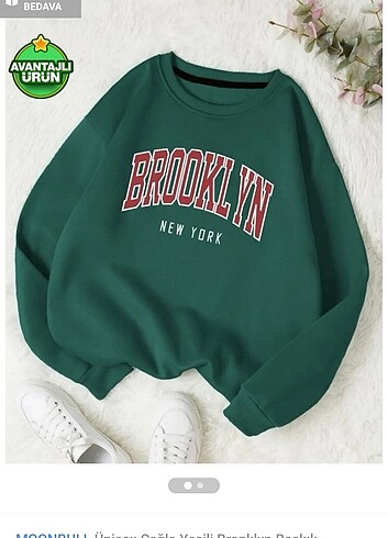 Brokleyn Sweatshirt içi yünlü L/XL 