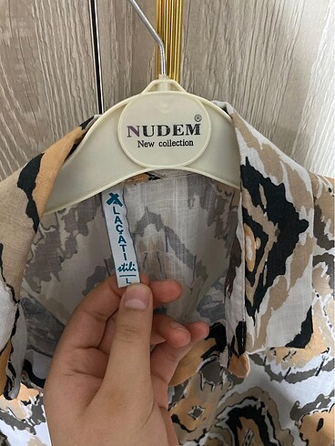 Diğer Etnik desenli gömlek balon kol