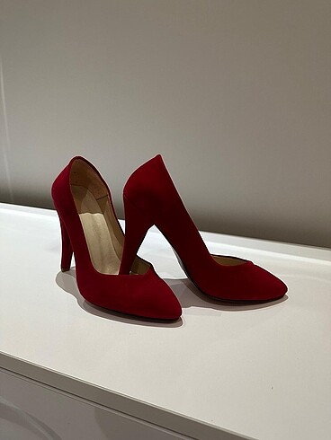 36 Beden Kadın süet stiletto