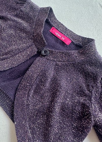 Kız Çocuk Mor Kolsuz Fırfırlı Gömlek - Görsel 3