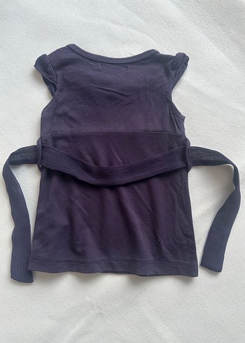 Kız Çocuk Mor Kolsuz Fırfırlı Gömlek - Görsel 2