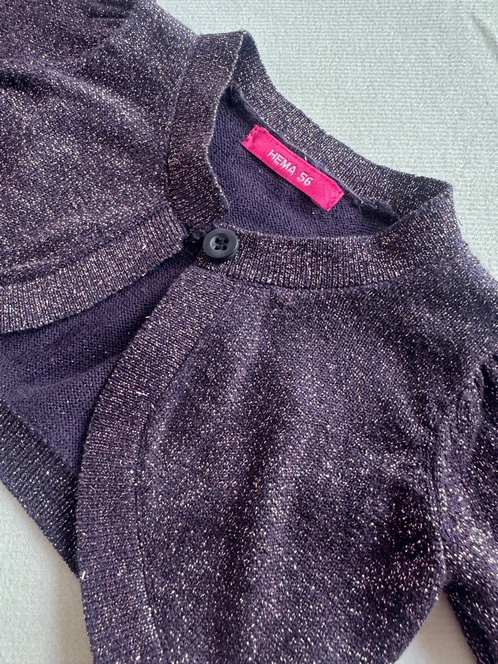 Kız Çocuk Mor Kolsuz Fırfırlı Gömlek - Görsel 3