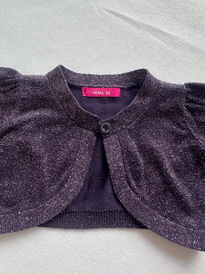 Kız Çocuk Mor Kolsuz Fırfırlı Gömlek - Görsel 4