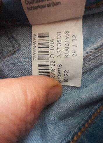  MAVİ Bayan kot  - Görsel 13