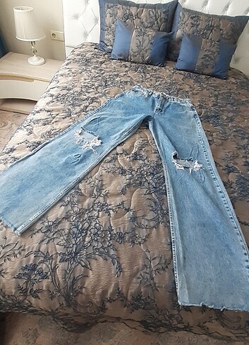 32 32 koton bayan kot dizi yırtık pantolon - Görsel 3