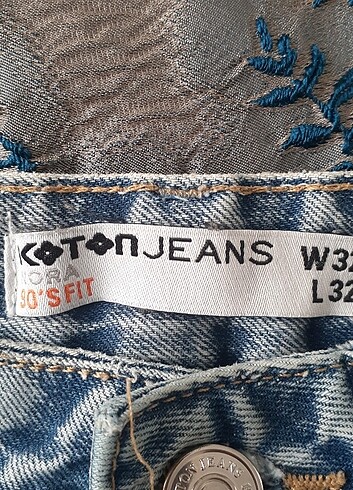 32 32 koton bayan kot dizi yırtık pantolon - Görsel 6