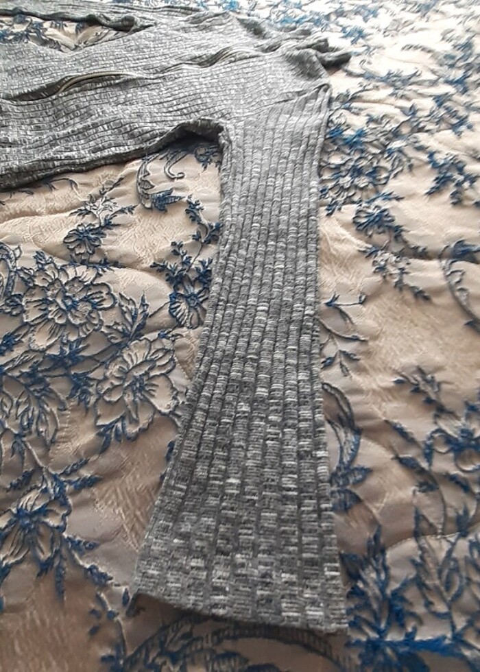 Boğazlı ince ceket fermuarlı - Görsel 3