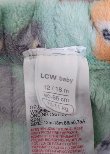 Renkli Ayıcık Desenli Çocuk Polar Pijama Takımı - Görsel 3