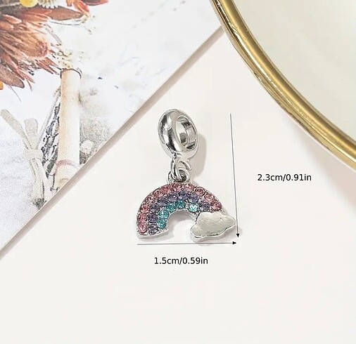  Beden çeşitli Renk Pandora charm