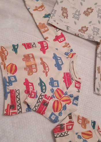 Ayıcıklı Kahverengi ve turuncu mavili Sweatshirt lar - Görsel 3