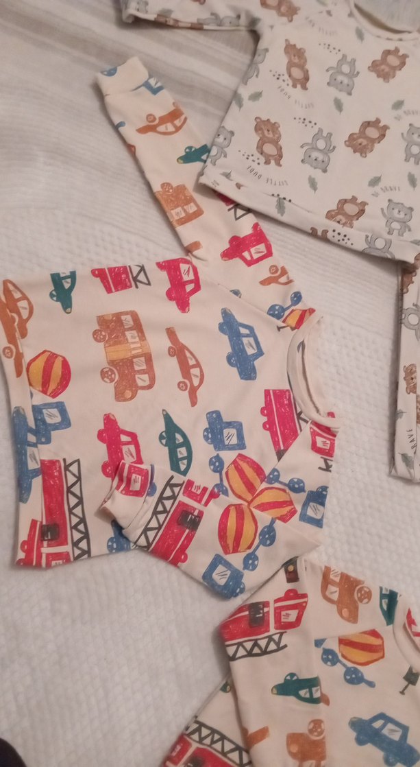 Ayıcıklı Kahverengi ve turuncu mavili Sweatshirt lar - Görsel 3