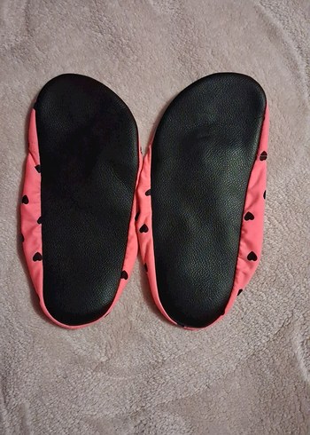 Pembe Kalp Desenli Kız Çocuk havuz patiği - Görsel 2