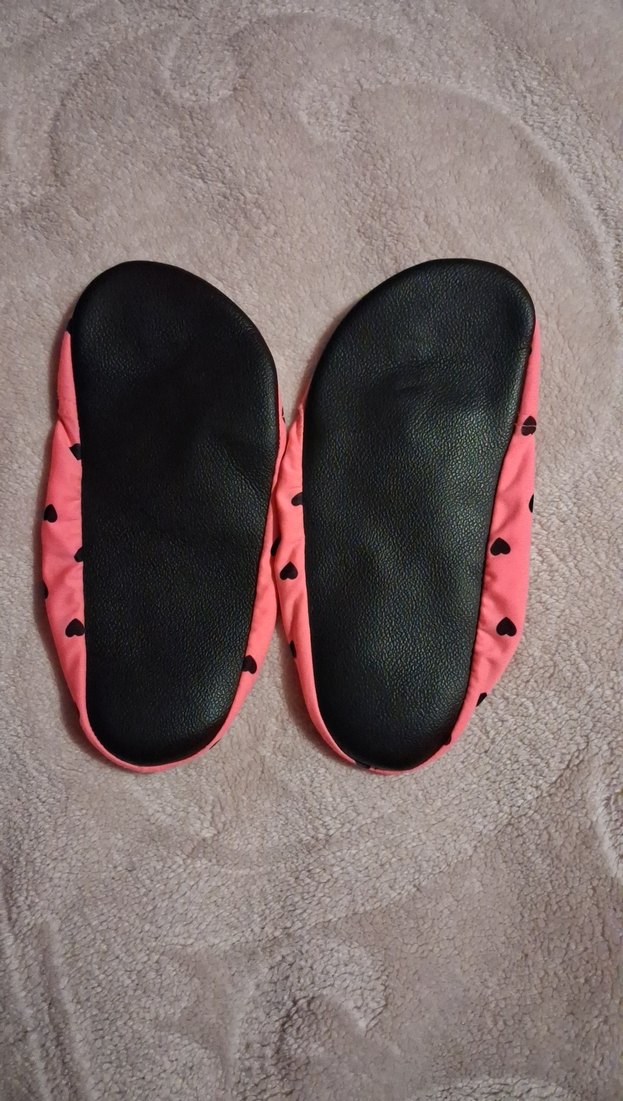 Pembe Kalp Desenli Kız Çocuk havuz patiği - Görsel 2