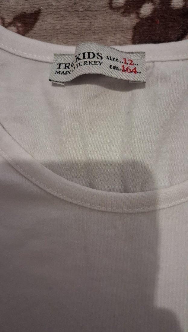 Kız Çocuk Dantel Detaylı Bohem Tişört - Görsel 4