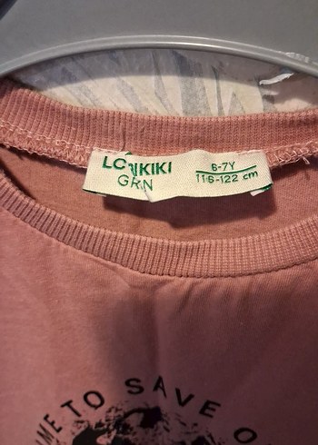 Kız Çocuk Pembe Baskılı Kısa Kollu Tişört - Görsel 3