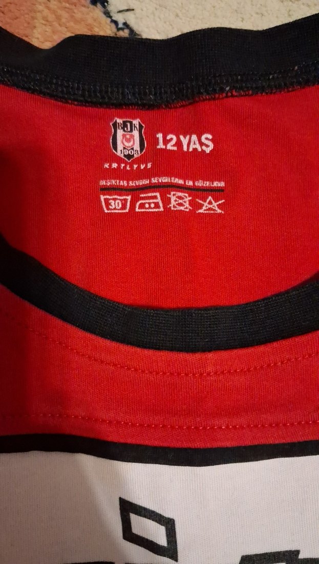 Kırmızı Siyah Baskılı Erkek Sweatshirt - Görsel 2