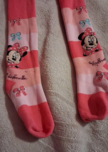 Renkli Baskılı Kız Çocuk Külotlu Çorap - Görsel 2