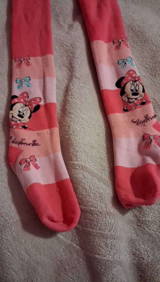 Renkli Baskılı Kız Çocuk Külotlu Çorap - Görsel 2