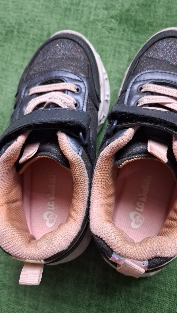 Lacivert Kız Çocuk Spor Ayakkabı Cırtlı - Görsel 2