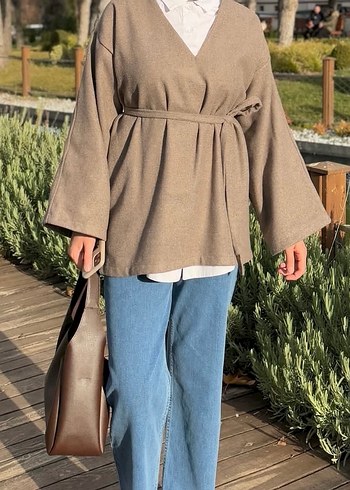 Diğer Siyah V Yakalı Salaş Midi Tunik