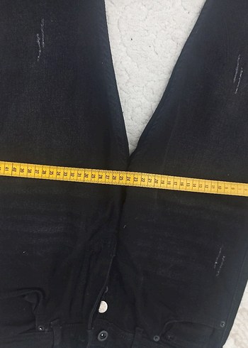 Siyah Midi Boy Regular Fit erkek Kot Pantolon - Görsel 4