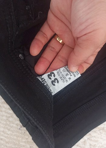 Siyah Midi Boy Regular Fit erkek Kot Pantolon - Görsel 6