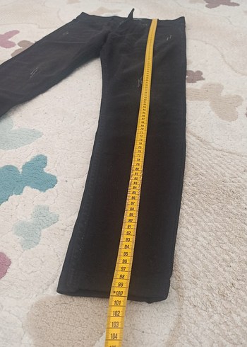 Siyah Midi Boy Regular Fit erkek Kot Pantolon - Görsel 3