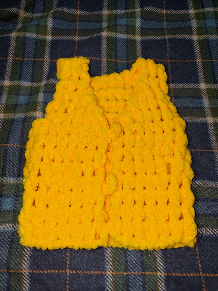 Kız Çocuk Sarı Örgü  Yelek - Görsel 3