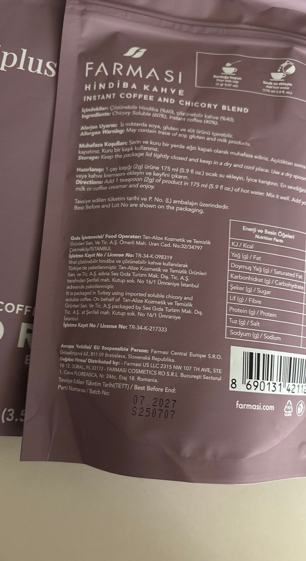 Nutriplus Hicor Chicory Anında Kahve Tozu 100g - Görsel 2